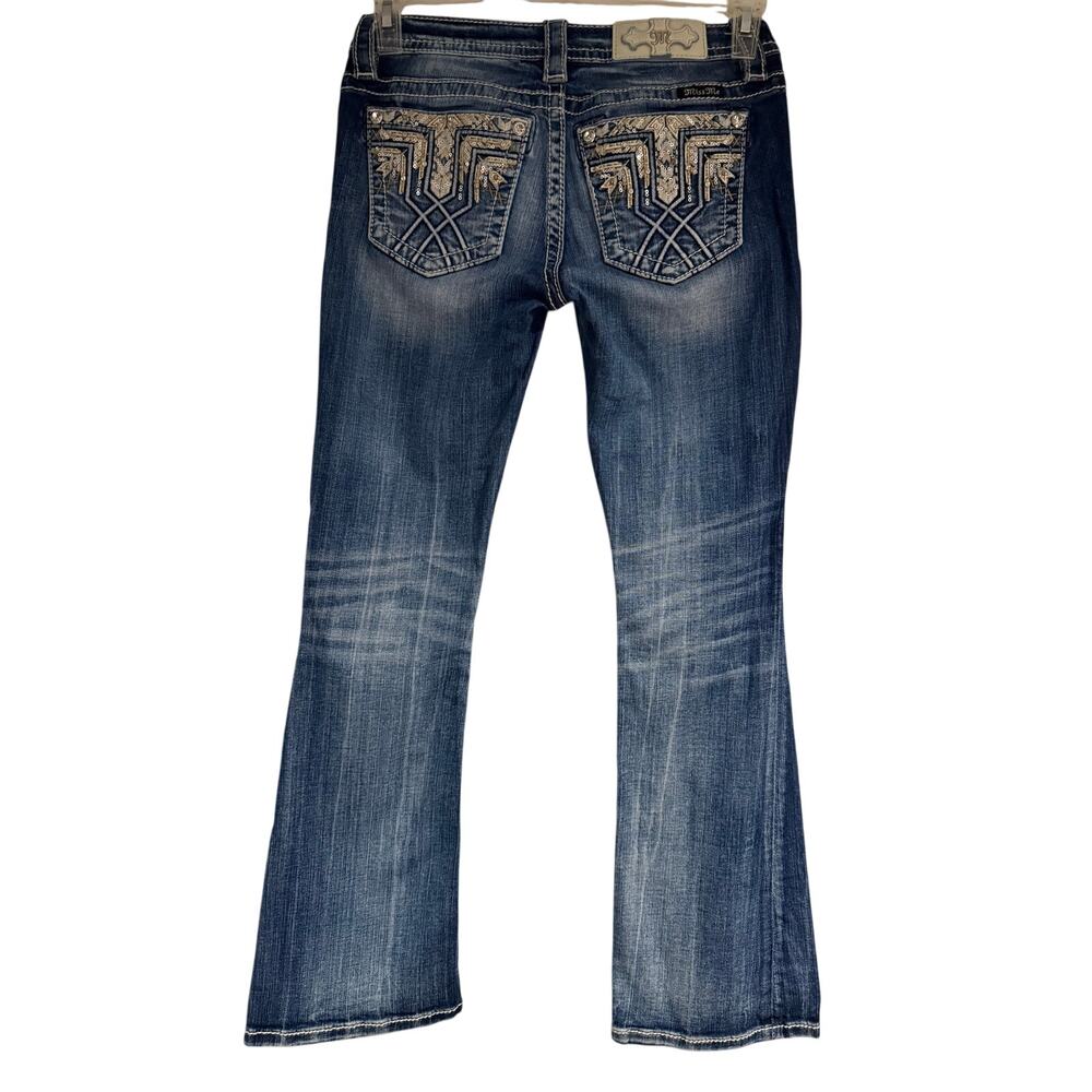 Miss Me Jeans Womens 25 x 29 Bootcut Y2K Embroidered Sequin Western Denim